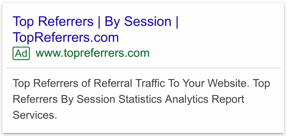 Ads β Top Referrers
